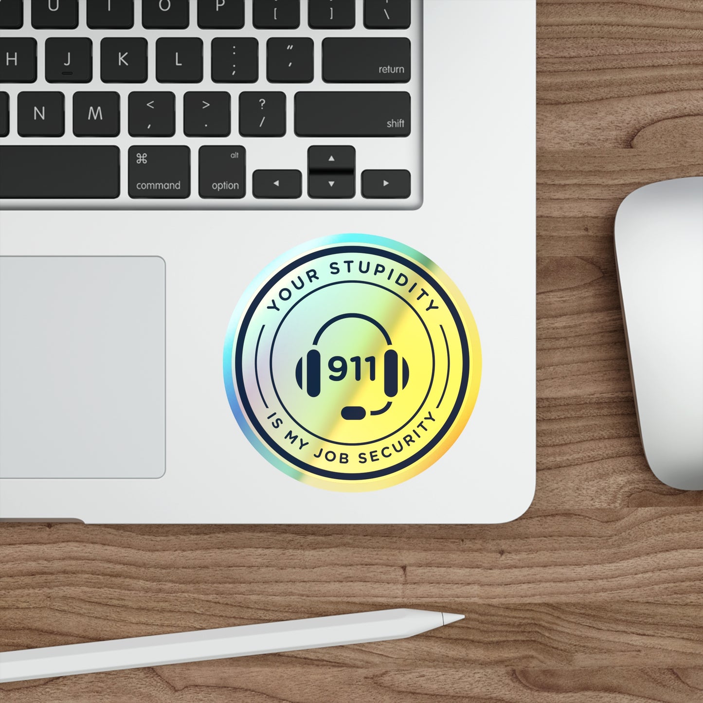 Dispatcher Job Security Holographic Die-cut Stickers