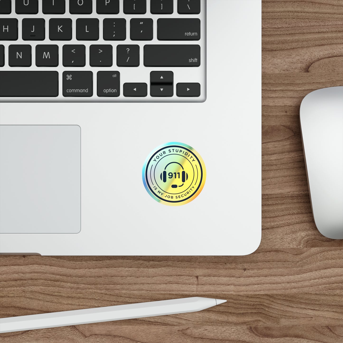Dispatcher Job Security Holographic Die-cut Stickers