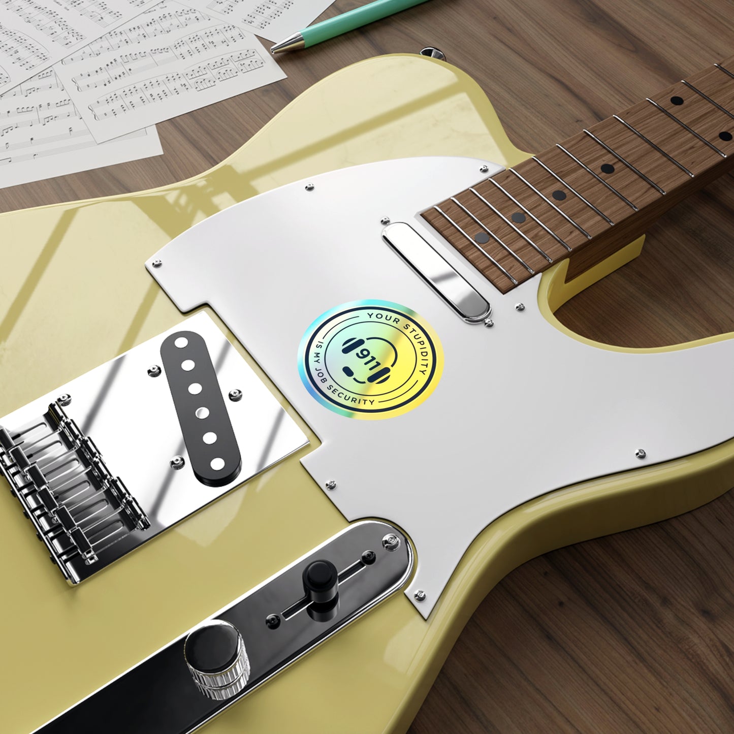Dispatcher Job Security Holographic Die-cut Stickers